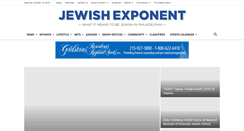 Desktop Screenshot of jewishexponent.com