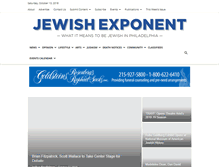 Tablet Screenshot of jewishexponent.com